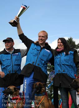 podium & rcompenses de nos malinois  la FMBB 2016